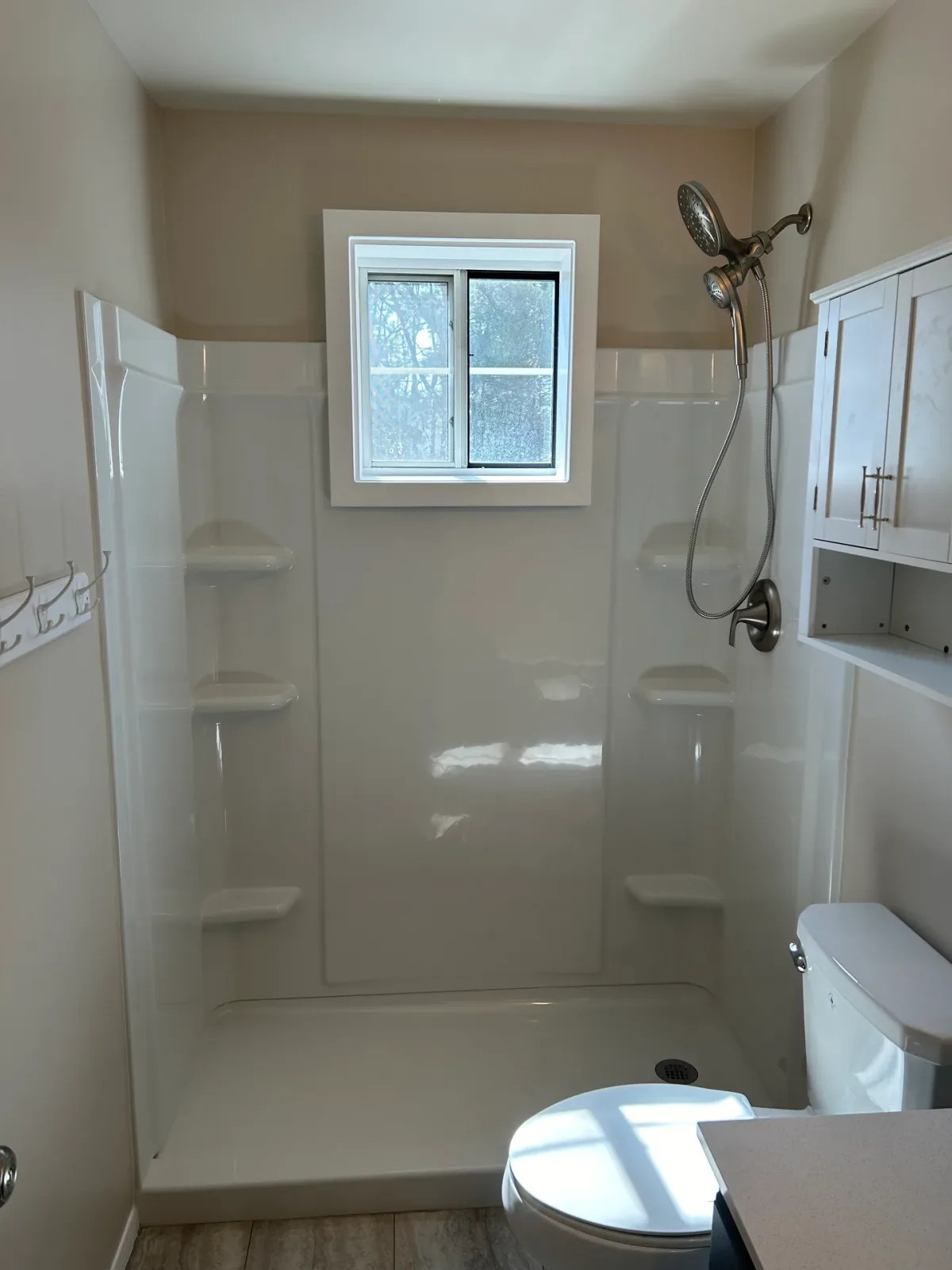 Custom Window Tub-to-Shower Conversion, after