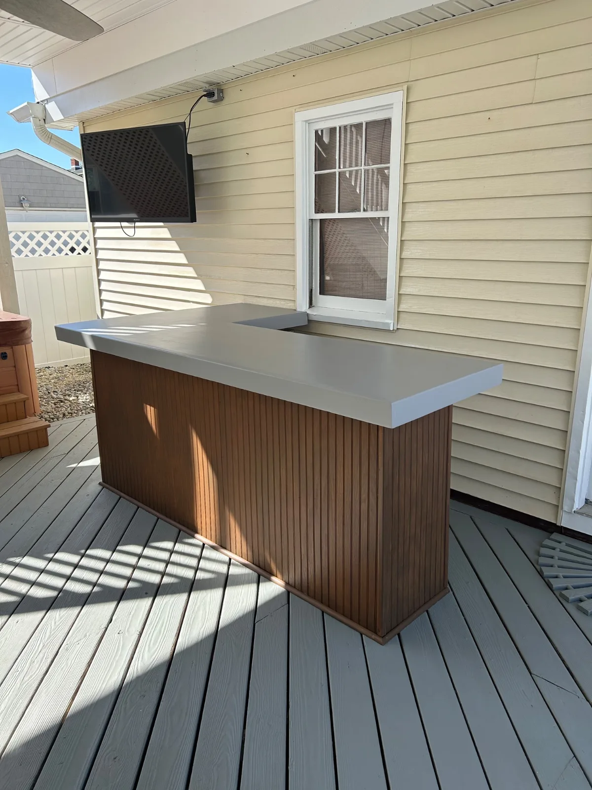 Outdoor Deck & Bar Restoration, after